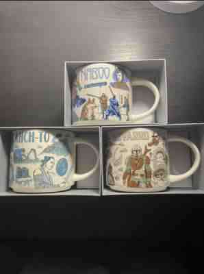 Disney 2022 Star Wars Starbucks Been There Mugs Set of 3 Naboo, Ahch-To, Nevarro - Sold on eBay Aug 10, 2022 for $100.00
