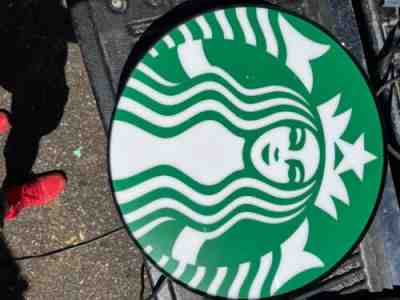 Starbucks mermaid sign bronze with light up mermaid emblemÂ  - Sold on eBay Aug 21, 2022 for $100.00