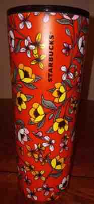 Starbucks 24 OZ Poppy Stainless Steel Tumbler Floral 2018 RARE - Sold on eBay Aug 22, 2022 for $100.00