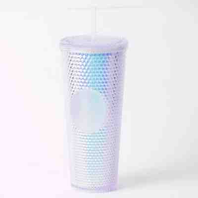 Starbucks Rare Unicorn Studded Iridescent Rainbow 24oz Tumbler Cup - With Straw - Sold on eBay Jun 08, 2022 for $99.99