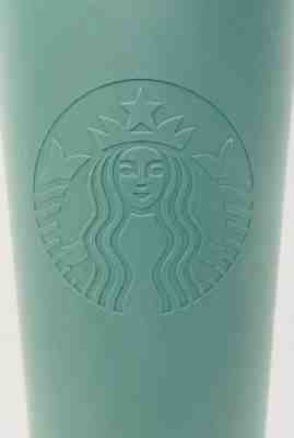 Starbucks Cold Cup Tumbler Venti 24 oz Soft Touch Matte Army Hunter Green  RARE