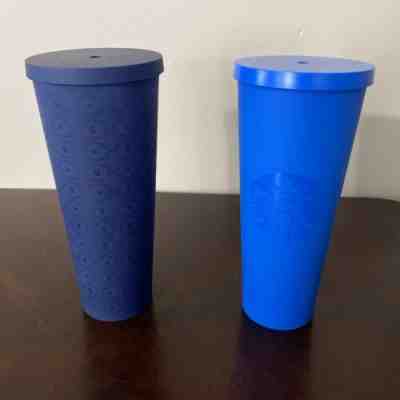 2 STARBUCKS Blue Matte S Tumbler Cold Cup HTF 2017 - NWT Venti. Very Rare Cups! - Sold on eBay Jul 25, 2022 for $99.99