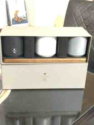 Starbucks Reserve Demi Tasting Set 4pcs - 3x 3oz Espresso Cups & Wood Tray - Sold on eBay Aug 28, 2022 for $99.95