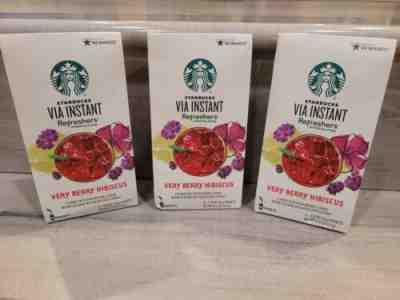 3 Boxes Starbucks VIA Instant Refreshers Very Berry Hibiscus 6 Packets/Box READ - Sold on eBay Jul 05, 2022 for $99.00