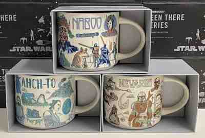 Disney 2022 Star Wars Starbucks Been There Mugs Set of 3 Naboo, Ahch-To, Nevarro - Sold on eBay Aug 28, 2022 for $98.99