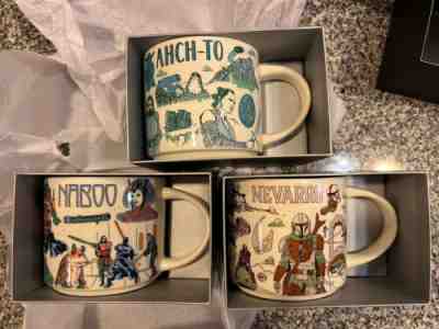 Disney 2022 Star Wars Starbucks Been There Mugs set of 3 Naboo, Ahch-To, Nevarro - Sold on eBay Jun 19, 2022 for $95.05