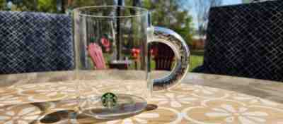 Starbucks Confetti GLITTER Glass Mug Handle Silver 2019 Holiday Glass Christmas - Sold on eBay Jun 05, 2022 for $95.00