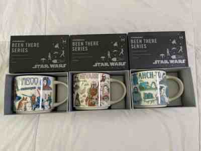 Disney 2022 Star Wars Starbucks Been There Mugs Set of 3 Naboo, Ahch-To, Nevarro - Sold on eBay Jun 16, 2022 for $95.00