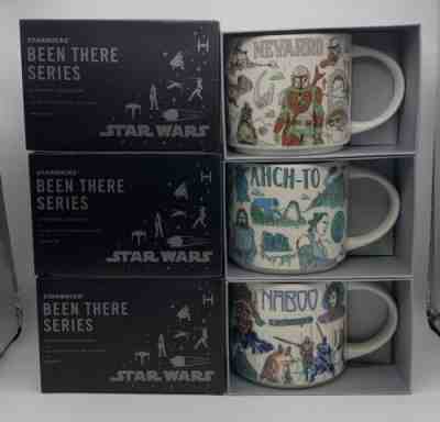Disney 2022 Star Wars Starbucks Been There Mugs Set of 3 Naboo, Ahch-To, Nevarro - Sold on eBay Jun 18, 2022 for $95.00