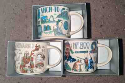 Disney 2022 Star Wars Starbucks Been There Mugs set of 3 Naboo, Ahch-To, Nevarro - Sold on eBay Jun 22, 2022 for $94.95