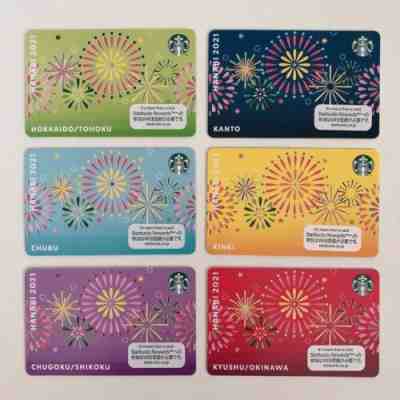 Starbucks Card JAPAN 2021 #6191 Hanabi Fireworks COMPLETE Set 6 Colors MINT 062 - Sold on eBay Jul 15, 2022 for $94.50