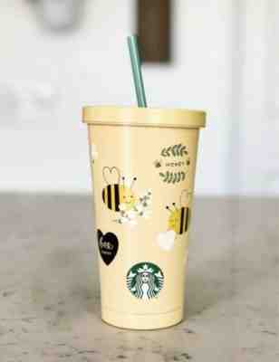 Starbucks Bee Mine Stainless Steel Tumbler - 18 oz - NEW WITH TAG - Sold on eBay Jul 31, 2022 for $92.95