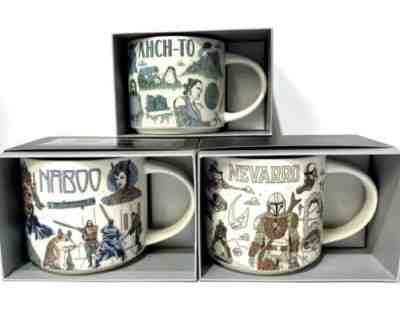 Disney 2022 Star Wars Starbucks Been There Mugs Set of 3 Naboo AhchTo Nevarro - Sold on eBay Jun 30, 2022 for $91.34