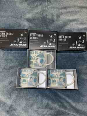 Disney 2022 Star Wars Starbucks Been There Mugs Set of 3 Ahch-To - Sold on eBay Jun 02, 2022 for $91.00