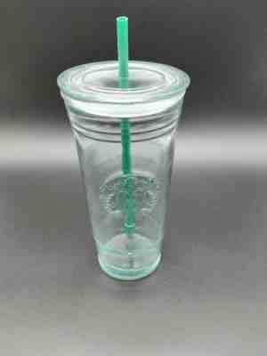 Starbucks 20 oz Venti Recycled Green Glass Cold Cup Tumbler Made in Spain - Sold on eBay Jul 23, 2022 for $90.00