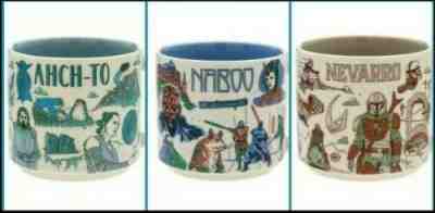 Disney 2022 Star Wars Starbucks Mugs set of 3 Naboo, Ahch-To, Nevarro IN HAND - Sold on eBay Jun 13, 2022 for $88.00