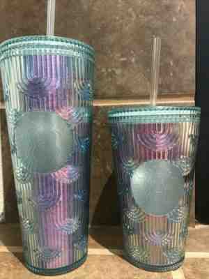 New Starbucks 2022 Spring Green Iridescent Core 24oz Or 16oz Cold Cup - Sold on eBay Aug 19, 2022 for $39.99