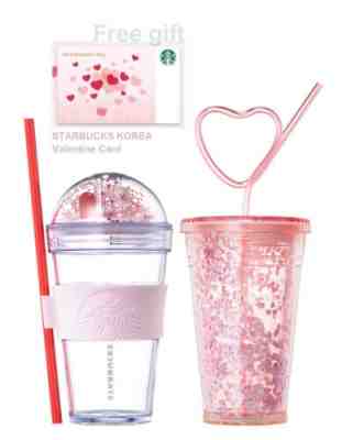 Starbucks Korea 2019 Valentine day Loveletter heart coldcup SET Heart Love gift - Sold on eBay Jun 29, 2022 for $86.11