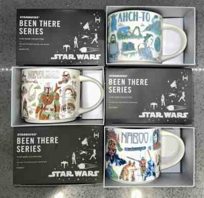 2022 Star Wars - Starbucks Been There Mugs - Nevarro, Naboo, Ahch-To ~ Set Of 3 - Sold on eBay Jun 18, 2022 for $85.00