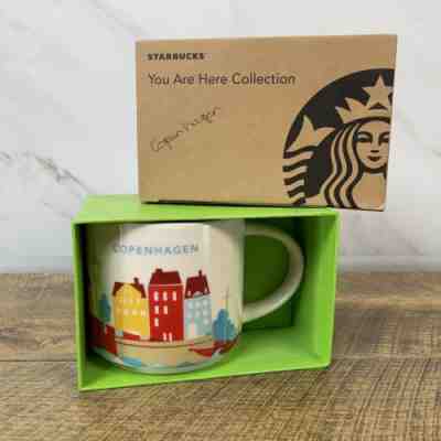 Starbucks Copenhagen Mug YAH Denmark You Are Here Bicycle Harbor New Coffee Cup