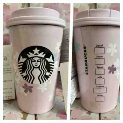 NEW Starbucks SAKURA2021 Stainless TOGO Cup Tumbler Pink Breath 355ml Japan