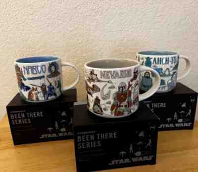 Disney 2022 Star Wars Starbucks Been There Mugs Set of 3 Naboo, Ahch-To, Nevarro - Sold on eBay Jun 10, 2022 for $84.00