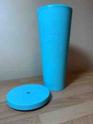 Starbucks 24 Oz Cold Cup Matte Teal Green Soft Touch Acrylic Tumbler - Sold on eBay Aug 28, 2022 for $83.00