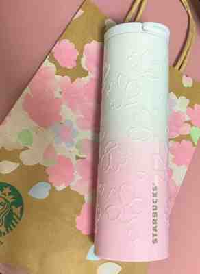 New Starbucks JAPAN SAKURA 2022 Stainless Tumbler Embossed Bloom 473ml - Sold on eBay Aug 04, 2022 for $82.66