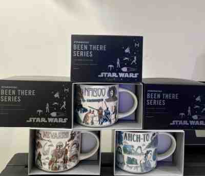 Disney 2022 Star Wars Starbucks Been There Mugs Set of 3 Naboo, Ahch-To, Nevarro - Sold on eBay Jun 24, 2022 for $82.00