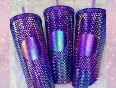 Starbucks Taiwan 2022 Purple Oil Slick 24oz Studded Cup Tumbler Price For 1 cup. - Sold on eBay Jun 22, 2022 for $80.00