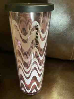 AWESOME New Starbucks WAVY BABY PINK Cold/Iced Cup Tumbler VENTI 24 oz~RARE - Sold on eBay Jun 30, 2022 for $80.00