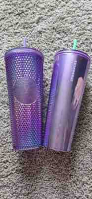 Starbucks Summer 2022 New Release Oil Slick Studded Venti Tumbler Purple NEW - Sold on eBay Jul 02, 2022 for $80.00