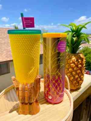 Starbucks Hawaii Collection Pineapple Studded & Stainless Steel (Set of 2) - Sold on eBay Jul 25, 2022 for $80.00