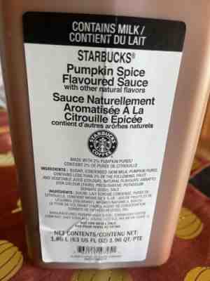 starbucks pumpkin spice sauce Best Buy Feb2023 - Sold on eBay Aug 16, 2022 for $80.00