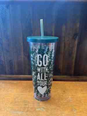 NEW!!! Rare Starbucks Go With All Your Heart 2017 Cold Tumbler 24 Oz - Sold on eBay May 31, 2022 for $79.99