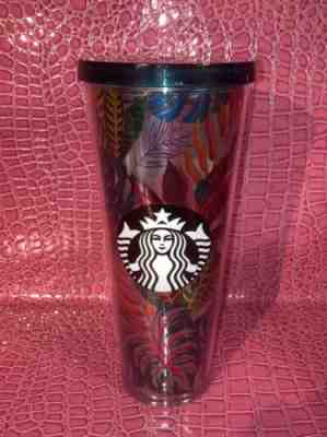 Starbucks 2017 Metallic Tropical Leaves Aloha Tumbler Cold Cup Venti 24 oz New. - Sold on eBay Jun 14, 2022 for $79.99