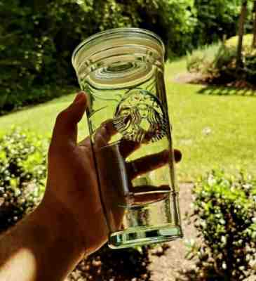Starbucks 20oz VENTI RECYCLED GLASS Cold Cup Tumbler Made in Spain RARE - Sold on eBay Jun 14, 2022 for $79.99