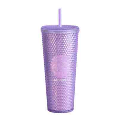 Starbucks China Purple Glitter Studded 24oz Tumbler Straw Cup 2021 - Sold on eBay Jun 20, 2022 for $79.99