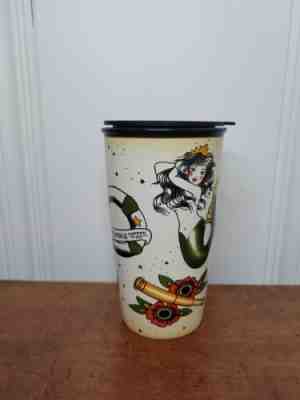 2015 Starbucks Mermaid Sailor Jerry Tattoo Ceramic Coffee Travel Mug Tumbler - Sold on eBay Jul 03, 2022 for $79.99