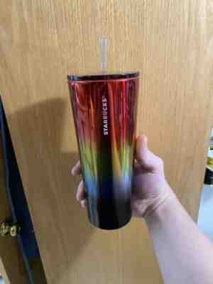 Starbucks Rainbow Tumbler Summer 2019/Pride Collection - 24oz NEW - Sold on eBay Jul 07, 2022 for $79.99
