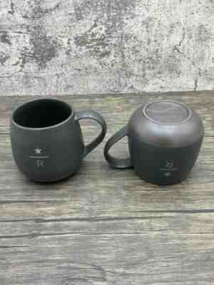 Pair Of 2 Starbucks 2015 RESERVE Etched "R" "Star" Charcoal 16 oz MUG Modern - Sold on eBay Jun 19, 2022 for $79.95