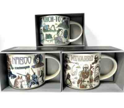 Disney Star Wars - Starbucks Been There Mugs - Set of 3: Naboo, Ahch-To, Nevarro - Sold on eBay Jul 12, 2022 for $79.95