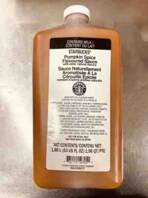 STARBUCKS PUMPKIN SPICE FLAVOURED SAUCE Best Before DEC 2022 - Sold on eBay Aug 27, 2022 for $79.90