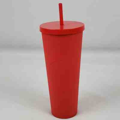 2016 Starbucks Matte Red Soft Touch Acrylic Tumbler Cold Cup 24oz Venti BPA Free - Sold on eBay Aug 12, 2022 for $79.20