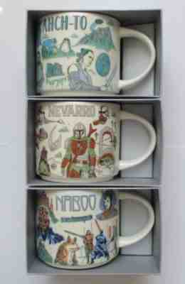 Disney Parks 2022 Starbucks Star Wars Been There Series Naboo + Nevarro +Ahch-To - Sold on eBay Jul 13, 2022 for $79.00