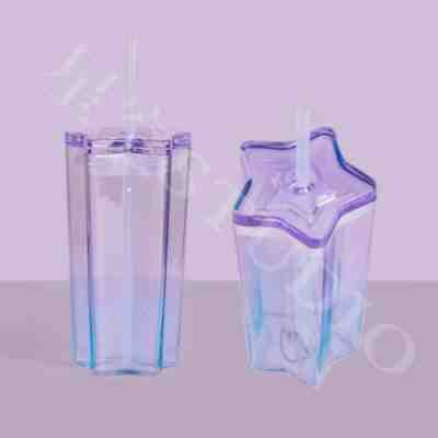 2021 NEW Starbucks Star Sky Pentagram Gradient 13oz Glass Straw Cup Creative Cup - Sold on eBay Jul 22, 2022 for $78.99