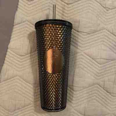 Starbucks Tumbler Summer 2022 Oil Slick Purple Black Studded 24oz Venti Diamond - Sold on eBay Jul 11, 2022 for $77.77