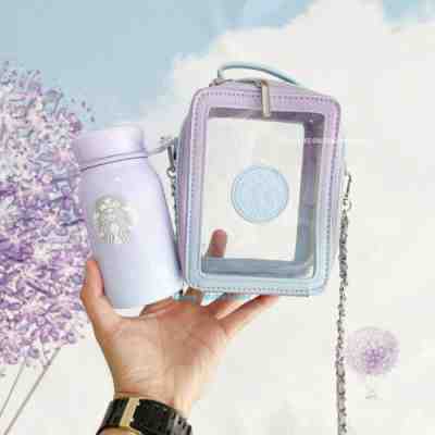 New 2021 Dream Sky Starbucks Vacuum Cup Jelly Bag Gradient Blue Purple 12oz - Sold on eBay Aug 26, 2022 for $76.99