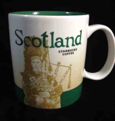 Starbucks Scotland Icon Mug Bag Pipe Piper Tartan Scot Highland Coffee Cup Green - Sold on eBay Aug 23, 2022 for $76.49