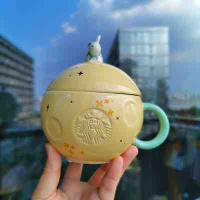 Starbucks Mug 2021 Mid-Autumn Limited Full Moon Rabbit Ceramic Coffee Cup 13.5oz - Sold on eBay Aug 15, 2022 for $75.99